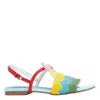 Stella Mccartney Kids Parrot Slingback Leather Sandals