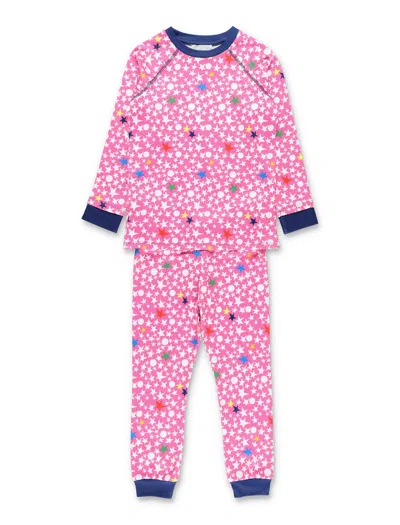 STELLA MCCARTNEY STELLA MCCARTNEY KIDS PINK STAR-PRINT SKI SET