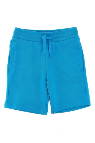 Stella Mccartney Kids Printed Bermuda Shorts In Blue