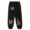 Stella Mccartney Printed Cotton Blend Sweatpants In Black