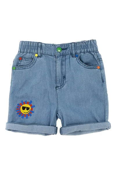Stella Mccartney Kids Printed Denim Shorts