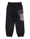 Stella Mccartney Kids Printed Joggers With Pocket In Black