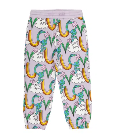 Stella Mccartney Kids Printed Sweatpants In Purple