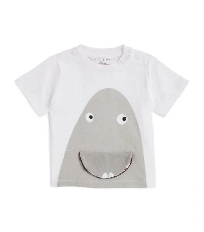 Stella Mccartney Shark Flap T-shirt (3-36 Months) In Ivory