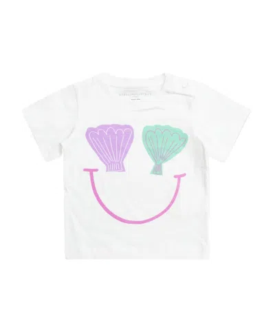 Stella Mccartney Baby Printed Cotton Jersey T-shirt In White