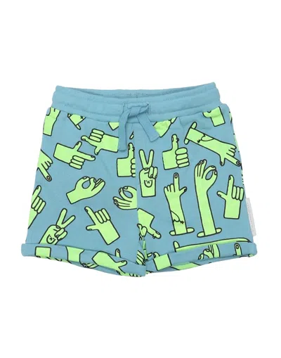 Stella Mccartney Kids Shorts & Bermuda Shorts In Azure