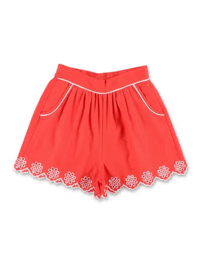 Stella Mccartney Kids Shorts Red