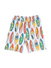 Stella Mccartney Surfboards-print Track Shorts In White