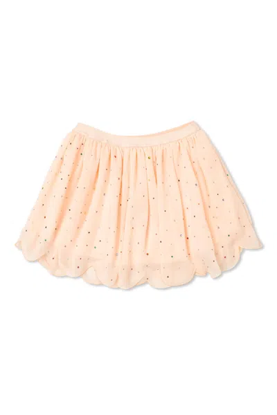 Stella Mccartney Kids Skirt With Sparkling Crystals In Pink