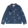 Stella Mccartney Kids Star Print Denim Jacket In Blue