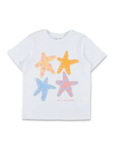 Stella Mccartney Kids Starfish Graphic T-shirt In White