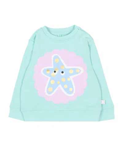 Stella Mccartney Kids Starfish-printed Crewneck Sweatshirt In Purple