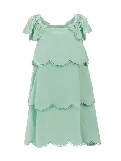 Stella Mccartney Kids Suit With Vothent - Mini Stylish Ensemble In Greenish