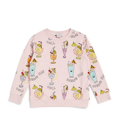 Stella Mccartney Kids Summer Cocktail Sweatshirt (3-14+ Years) In Pink