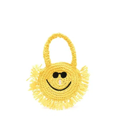 Stella Mccartney Kids Sunshine Fringed Shoulder Bag In Yellow