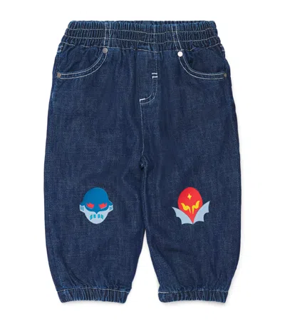 Stella Mccartney Kids Superhero Jeans In Blue