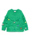Stella Mccartney Pompom-detail Sweater In Green