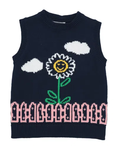Stella Mccartney Kids Sweaters In Midnight Blue