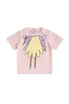 Stella Mccartney Printed Cotton Jersey T-shirt In Pink