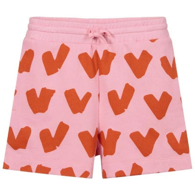 Stella Mccartney Kids Teen Girls Pink Hearts Shorts