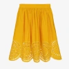 STELLA MCCARTNEY STELLA MCCARTNEY KIDS TEEN GIRLS YELLOW ORGANIC COTTON SKIRT