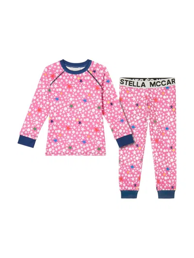 Stella Mccartney Kids' T-shirt And Pants Mini Set In Pink
