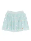 Stella Mccartney Kids Tulle Skirt With Glitter And Hearts In Multi