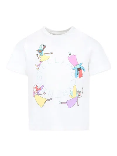 Stella Mccartney Kids' Short-sleeve T-shirt In White