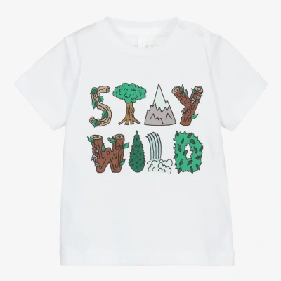 Stella Mccartney Babies'  Kids White Organic Cotton T-shirt