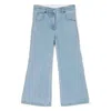 Stella Mccartney Kids Wide Leg Denim Jeans In Blue