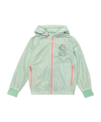 Stella Mccartney Kids Zipped Hooded Jacket In Green