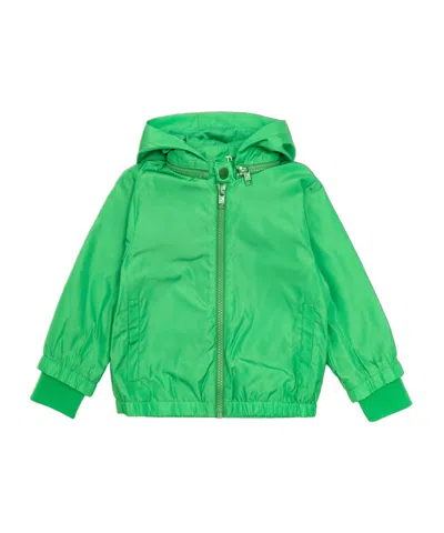 Stella Mccartney Kids Zip-up Hooded Jacket In Green