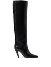 Stella Mccartney Stella Spur Knee-high Heeled Boots In Black