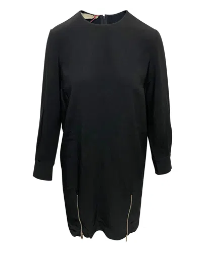 Stella Mccartney Knee-length Zipper Detail Dress In Black Rayon