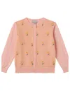 Stella Mccartney Knit Cardigan In Salmon Pink
