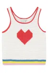 Stella Mccartney Intarsia-knit Cotton Top In Ivory
