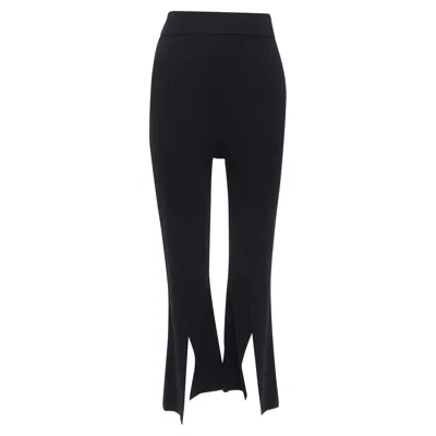 Stella Mccartney Knit Split Hem High Waist Flare Pants