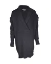 Stella Mccartney Knitted Chunky Cardigan In Dark Grey Wool In Grey