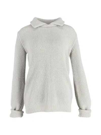 Pre-owned Stella Mccartney Knitted Collared Sweater In Gray