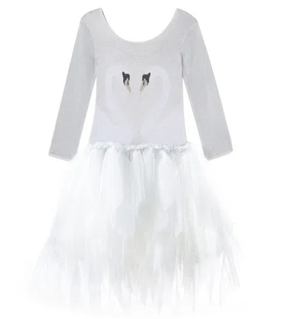 Stella Mccartney Kids' Knitted Dress In White