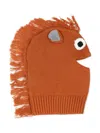 Stella Mccartney Cotton-wool Knitted Horse Hat In Brown