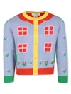 Stella Mccartney Knit Cardigan In Blue