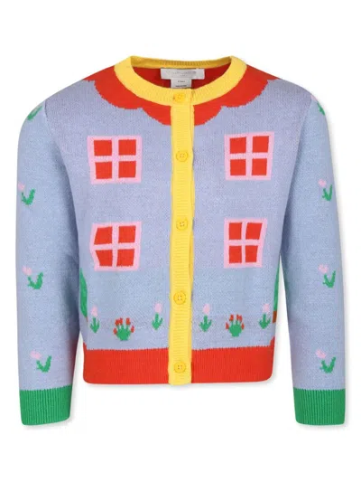 STELLA MCCARTNEY KNITTED ORGANIC-COTTON-BLEND CARDIGAN