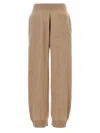 Stella Mccartney Sm P Regenerated Cashmere Knit Joggers In Beige