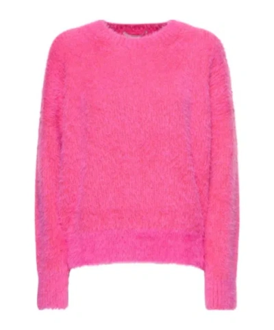 Stella Mccartney Knitted Round-neck Sweater In Pink