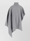 Stella Mccartney Knit Asymmetric Turtleneck Poncho