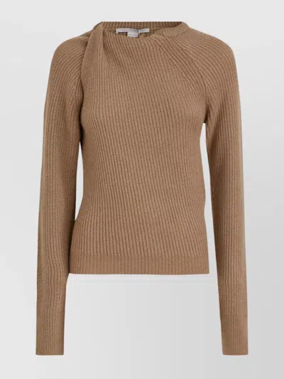 Stella Mccartney Knitwear With Long Sleeves And Asymmetric Neck In 2051