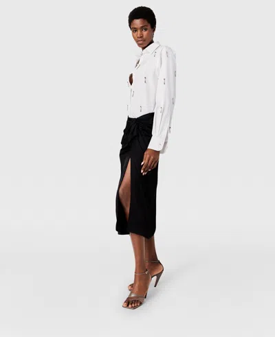 Stella Mccartney Knotted Asymmetric Midi Skirt