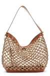 STELLA MCCARTNEY KNOTTED ROPE & FAUX LEATHER TOTE