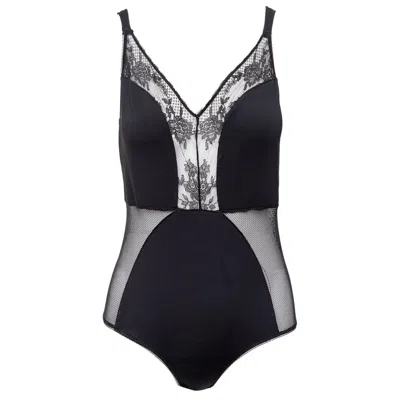 Pre-owned Stella Mccartney Lace & Mesh Bodysuit - '10s In Black